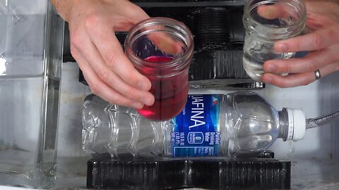 Water Turned To Wine With Hydraulic Press