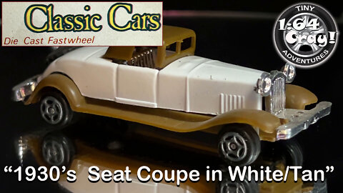 “1930’s Seat Coupe in White/Tan”- Model by Classic Cars