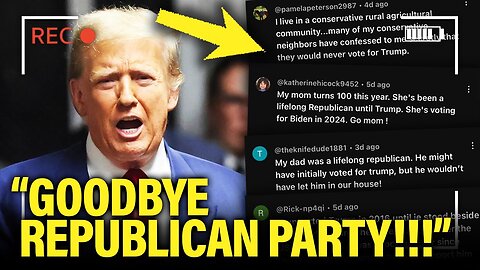 Trump Supporters QUIT ON HIM and LEAVE THE GOP