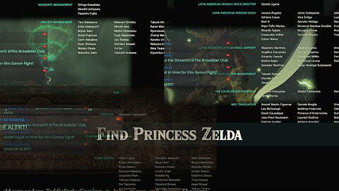 Zelda: Tears of The Kingdom end game credits