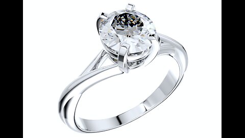 Twisted Oval Gemstone Engagement Ring 3D CAD Design-O11031OR