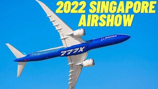 Boeing 777X Demonstration At The 2022 Singapore Airshow