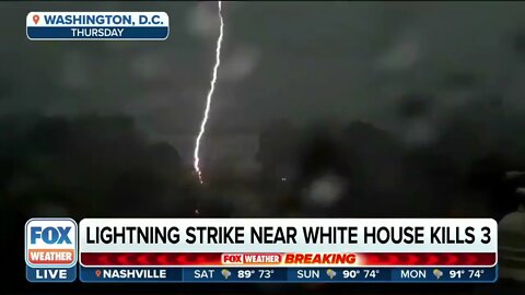 A third person has died from lightning strike near the White House.