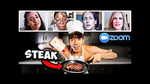 Vegan Karens RAGE When I Cook MEAT In Their Zoom Classes!