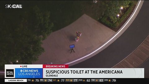 Americana at Brand evacuated for suspicious toilet, with note stating its a bomb.