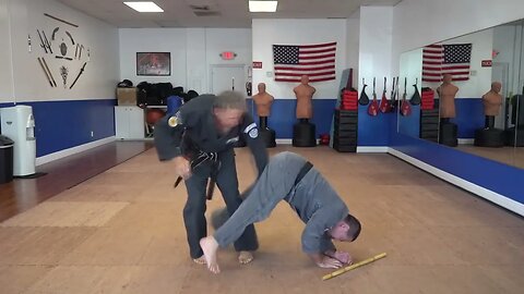 An example of the American Kenpo technique Escape from the Storm
