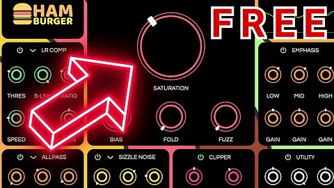 Free Distortion & Dynamics Plugin Tastefully Saturate Any Sound | Hamburger FIRST LOOK