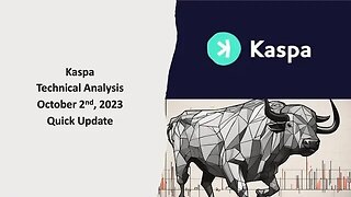 Kaspa Coin KAS - Quick TA Update, October 2nd, 2023