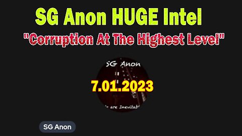 SG Anon HUGE Intel: "Corruption At The Highest Level"