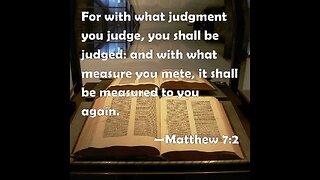Judging Out of Ignorance - Warning/Word of the Lord