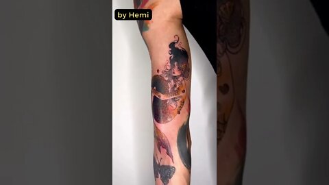 Stunning work by Hemi #shorts #tattoos #inked #youtubeshorts