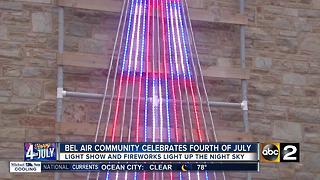 July 4th light display in Belair