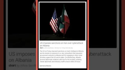 The US is at it again! This time they're imposing sanctions on Iran over a cyberattack on Albania