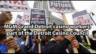 MGM Grand Detroit casino workers, part of the Detroit Casino Council