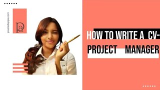 How to Write a CV | Project Manager | Tools for making a CV | Project management | Pixeled Apps