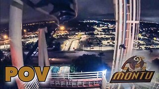 [POV] Montu Roller Coaster Night Ride - Busch Gardens Tampa