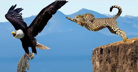 The Eagle Kidnapped The Leopard Cub Right In Front Of The Mother Leopard & The Revenge Was Fierce