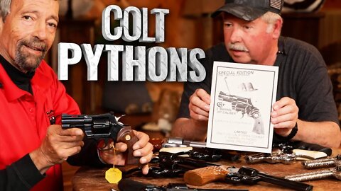 Massad Ayoob looks at Bill Wilson's collection of Colt Pythons - Critical Mas Ep 32