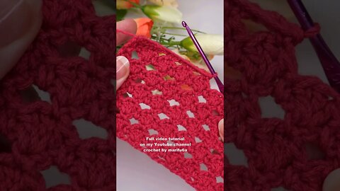 How to crochet simple shell stitch short tutorial by marifu6a