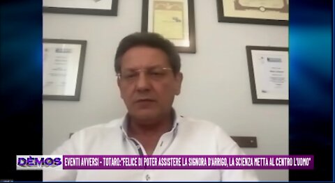 Eventi avversi - Totaro:"la scienza rimetta al centro l'uomo"