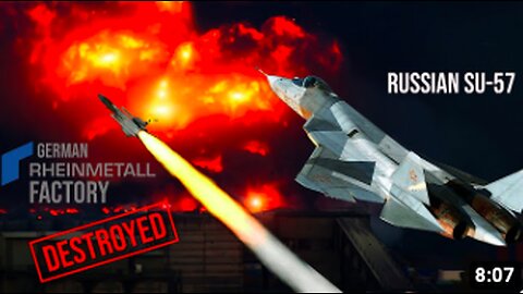 Russia Deploys Su-57 To Destroy German Rheinmetall Factory In West Ukraine