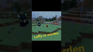 Luffy vs Warden no Minecraft quem vence? #minecraft #luffy #warden #luta