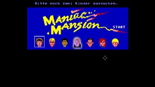 Ich spiele heute das Retro Game "Maniac Mansion" Ein altes Amiga 500/C64 Spiel - Einfach Hammer