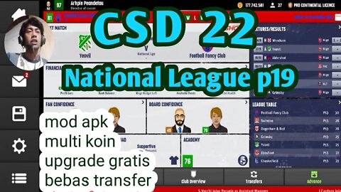 club Soccer Director CSD22 | National League P19