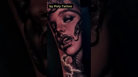 Stunning work by Poly Tattoo #shorts #tattoos #inked #youtubeshorts