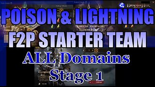 ⚡⚡Season 2 F2P Poison & Lightning Stater Team - for Elemental Domains ⚡⚡ Dragonheir Silentgods