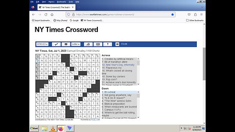 NY Times Crossword 27 May 23, Saturday