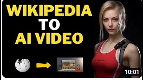 BEST AI Video Generator : Convert Wikipedia to YouTube Videos with Synthesia