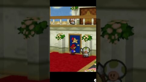 Paper Mario in Peach's Room