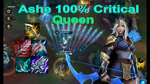 Wild Rift Gameplay [Ranked]: Ashe 100% Critical Build Queen