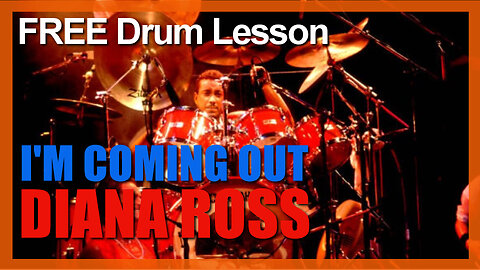 ★ I'm Coming Out (Diana Ross) ★ FREE Video Drum Lesson | How To Play INTRO (Tony Thompson)