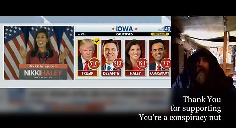 Donald Trump won the Iowa Republican Caucuses, Vivek Ramaswamy quit, News report from 2019