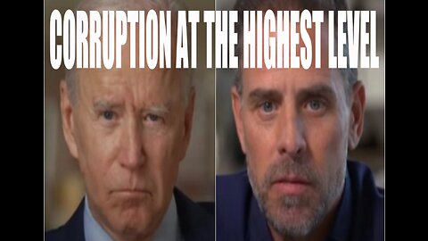 HUNTER AND JOE BIDEN BELIEVE THEY SHOULD GET SPECIAL TREATMENT WITH THEIR 40+ YEARS OF CORRUPTION!!!