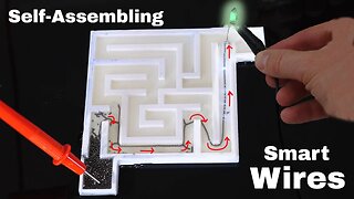 Self-Assembling Wires That Can Solve a Maze!