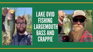Lake Ovid Fishing Largemouth Bass and Crappie/ Laingsburg Michigan Fishing Sleepy Hollow State Park