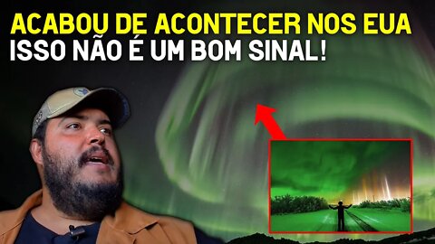 Aurora boreal acabou de acontecer nos EUA e parcialmente no Brasil