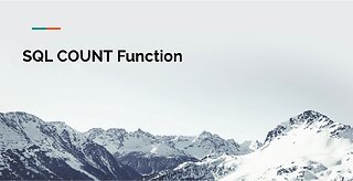 SQL COUNT Function Tutorial