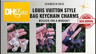 DHgate Louis Vuitton Designer Style Dog & Teddy Bear Bag Keychain Charms