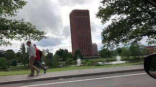 I explored the UMass Amherst campus