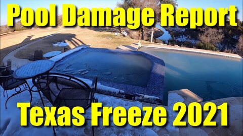 💦Frozen Pool Damage Report ● Texas Freeze of Feb 14, 2021 ● What Busted? ❌ What Still Works? ✅