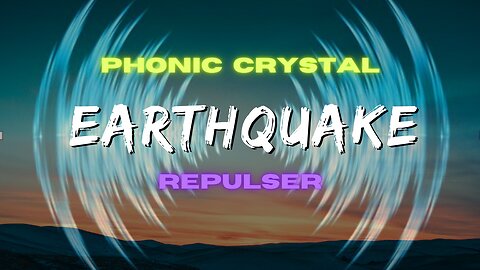 Phonic Crystal Earthquake Repulser