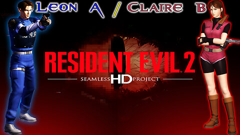 [ Classic Horror- Survival 1998 ] 🧟 Resident Evil 2 🧟 A.I. Upscaled Textures Leon A / Claire B