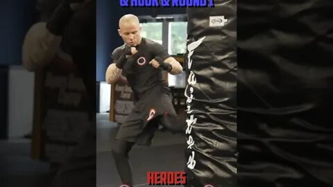 Heroes Training Center | Kickboxing & MMA "How To Double Up" Hook & Hook & Hook & Round 1 | #Shorts