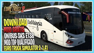 MOD GRÁTIS ONIBUS SKS E138 EURO TRUCK SIMULATOR 1.41