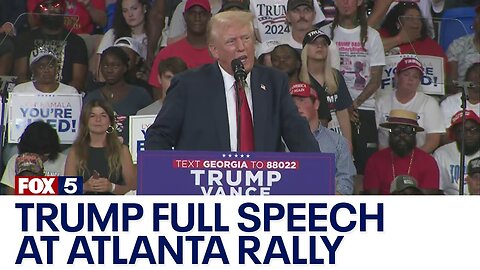 WATCH LIVE REPLAY: Donald Trump, JD Vance speeches at Atlanta rally