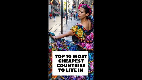 Top 10 cheapest countries to live in #shorts #viral #trending #top10 #2022